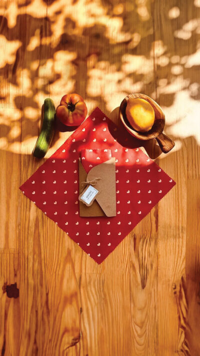Balmumu Tekrar Kullanılabilen Gıda Saklama Bezi & Kumaşı - 3 ADET - 30x30 cm